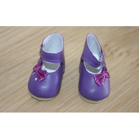 Chaussures violettes Noeud côté