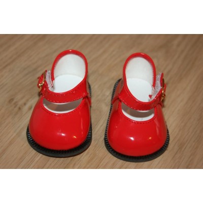 Chaussures Mary Jane rouges vernies