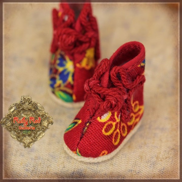 Chaussures Rouges imprimées  pour Yu Ping