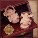 Sandales Roses Fleur  pour Yu Ping