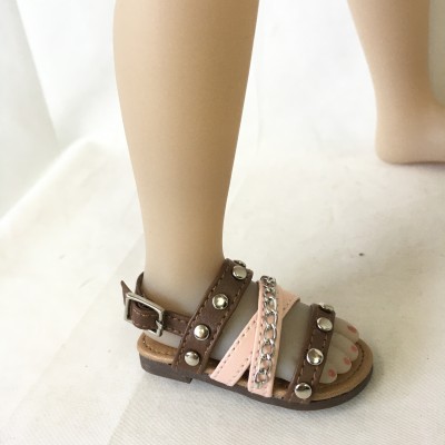 Iris brown sandals for Fashion Friends Ruby Red