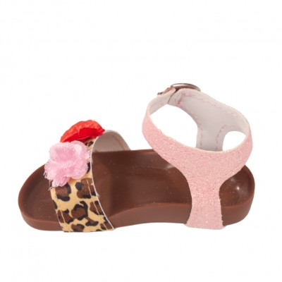 Leopard Comfort Sandals for 50 Cm Gotz Doll