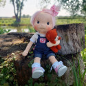 Pink Waldorf doll inspiration 38 cm - Art 'n Doll
