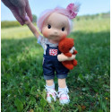 Pink Waldorf doll inspiration 38 cm - Art 'n Doll