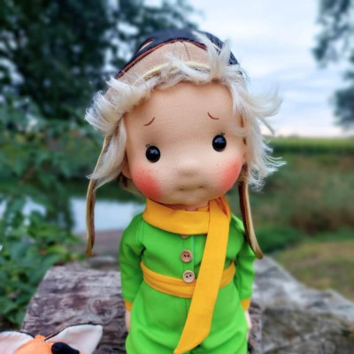 Little Prince Waldorf doll inspiration 38 cm - Art 'n Doll