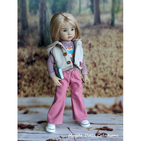 Tulipier outfit for Little Darling doll