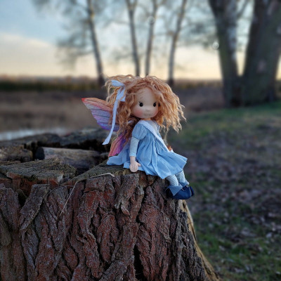 Moon Fairy Organic Cotton Articulated Doll - Art 'n Doll