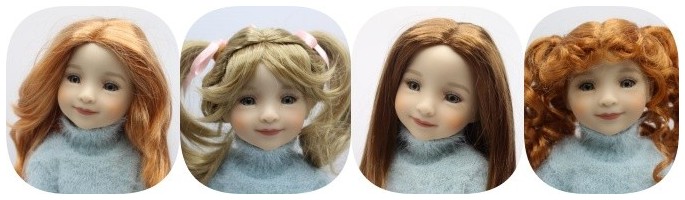 Here is a wide selection of wigs for your Fashion Friends dolls.